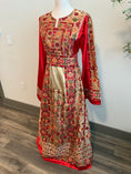 Load image into Gallery viewer, Red and Gold Full Satin Thobe
